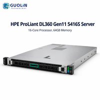Serveur en rack HPE ProLiant DL360 Gen11 1U d'origine, nouveau, Intel Gold 5416S 16 cœurs, 64 Go DDR5, 2x480 Go SSD 8SFF