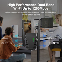 Repetidor WIFI de doble banda, gran oferta, refuerzo de cobertura WIFI con soluciones MT7628DAN, CPU, repetidor WIFI inalámbrico personalizado de largo alcance