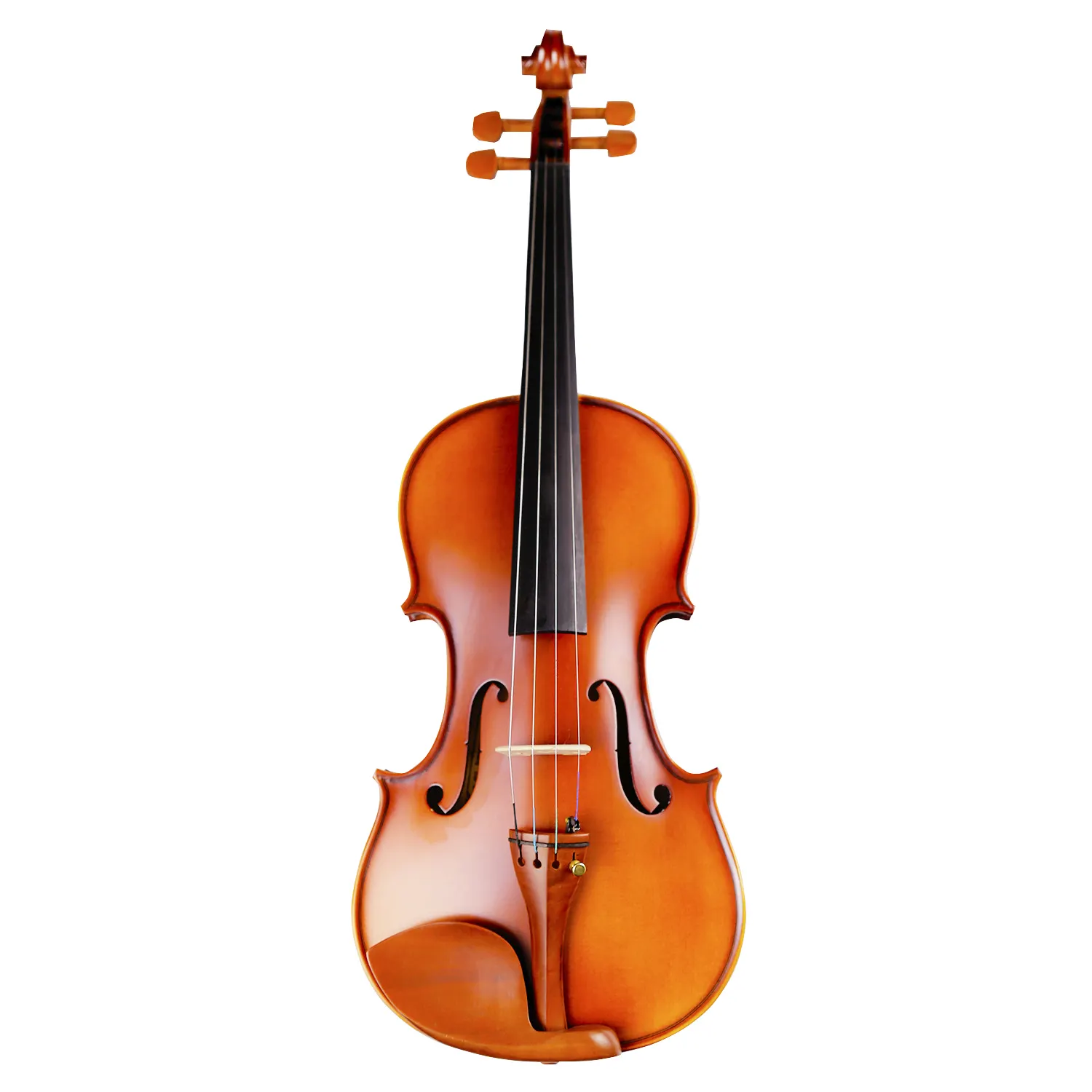 Violín macizo hecho a mano, de fábrica directa, abeto sólido mate, violín alemán de color antiguo con clavija de Jujube