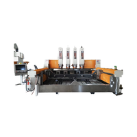 Máquina de Corte de Piedra con Sierra de Puente Inteligente CNC de 4 Ejes JK, con Control PLC y Motor de Alta Eficiencia, Fácil Operación, 25KW, 3200MM