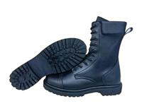 Bottes Ranger en cuir noir pour activités tactiques en plein air avec semelle GOOD YEAR WELTED