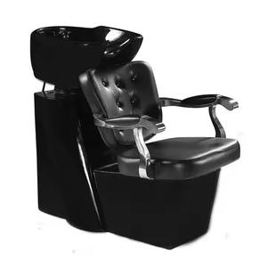 Lavacabezas de Cerámica para Salón de Belleza con Base de Fibra de Vidrio y Unidad de Lavado - Product Image 1