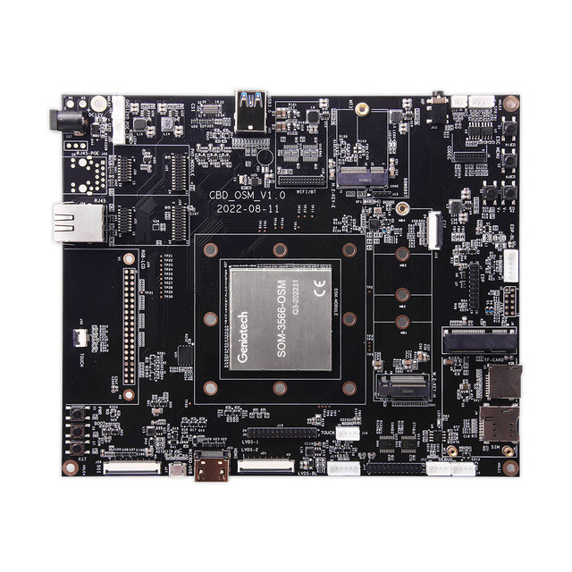 Geniatech Rockchip RK3566 OSM System Module Development Board Android 11 Quad Cortex-A55 2GHz 1 TOPS NPU AIoT Dual GbE Board