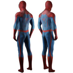 Costume da Uomo Adulto Ispirato a <span class=keywords><strong>Spider</strong></span>-<span class=keywords><strong>Man</strong></span>, Tuta Nera con Motivo a Ragnatela e Maschera, Costume per Halloween - Product Image 4