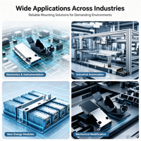 Support de montage en tôle sur mesure découpé au laser et estampé pour instruments et applications automobiles, directement de l'usine