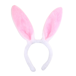 Nouveauté : Bandeaux oreilles de lapin de dessin animé pour enfants, accessoires de costume de lapin de Pâques, bandeaux oreilles de lapin en peluche pliables pour Pâques - Product Image 1