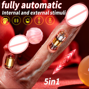 Vibrador Realista de Silicona con Control Remoto, Dildo Grande con Calentamiento, Vibración y Lengua Vibrante, Juguetes Sexuales para Mujer - Product Image 3