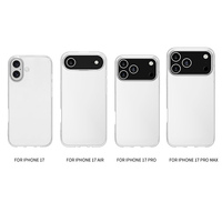 Coque de téléphone transparente en TPU pour iPhone 17 Air, Housse de protection cristalline pour iPhone 17 16 15 14 13 12 11 18 Pro Max
