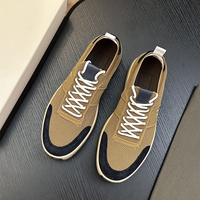 Baskets en daim patchwork de marque de créateur, empeigne mixte, à lacets, chaussures de sport décontractées, légères et épaisses, style italien, luxe original