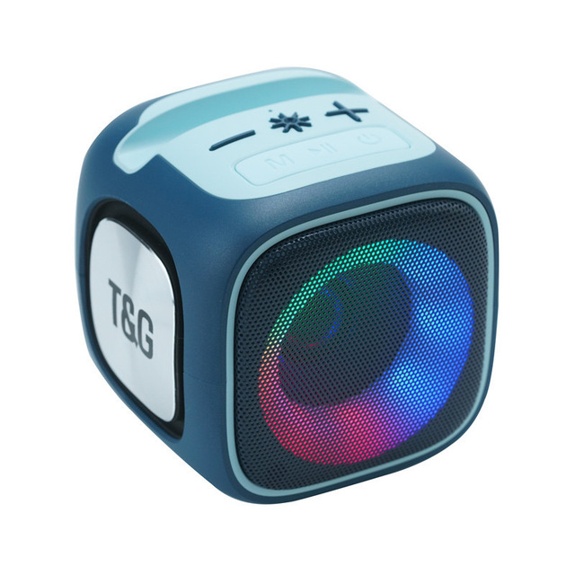 Waterproof Stereo Portable Speaker TG359 Audio System Sound T&G TG359 Mini RGB LED Light Wireless Speaker