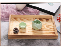 Plateau de pâtisserie en bois MDF brûlé pin antique Design en bois massif durable pour la maison salon tasse à thé et affichage des aliments