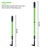 Fournitures de pelouse et de jardin de patio 5 pièces ensemble d'outils de jardin à poignée télescopique en acier avec poignée souple