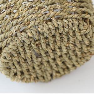Pots de fleurs en paille de style nordique transfrontalier paniers de fleurs en rotin extra-large lierre vert tissé bambou tissé artisanat d'art vert - Product Image 4