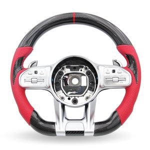 Volant de direction en fibre de carbone en gros pour Mercedes Benz W213 <span class=keywords><strong>GLA</strong></span> <span class=keywords><strong>45</strong></span> Classe E W205 W222 - Product Image 2