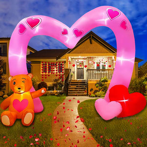 Arco Inflable de 3 Metros con Forma de Corazón y Oso para el Día de San Valentín, con Luces, Impermeable, Ecológico, Decoración para Aniversarios, Bodas y Fiestas - Product Image 4