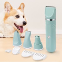 Tondeuse électrique pour animaux de compagnie, 4 en 1, à faible bruit, tondeuse pour chat et chien, rechargeable par USB