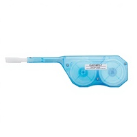 Pembersih Serat Optik Uniqfiber Fiber Optic One Click Cleaner Pen CLEP-MPO-T untuk MPO/MTP 12 Core 600+ Pembersihan Satu Klik