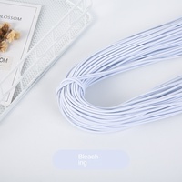 Cordon élastique de couleur en caoutchouc élastique rond en coton et finition tressée en nylon pour trampoline et utilisation de vêtement
