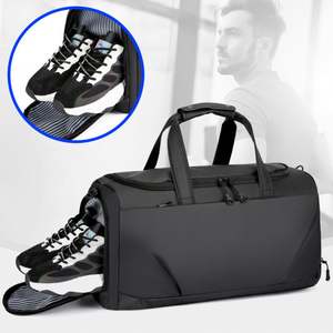 Sacs à bandoulière de week-end imperméables de grande taille populaires et personnalisés, sac de sport élégant, stock local pour unisexe - Product Image 2