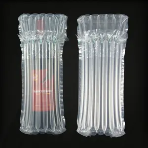 Plastic Air Cushion Bubble Bags Red Wine Glass Bottle Protective Inflatable Air Cushion Bubble Sleeve