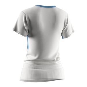 Camiseta Deportiva Blanca para Mujer, de Secado Rápido, Elástica, con Diseño de Malla Ventilada en las Axilas - Product Image 6