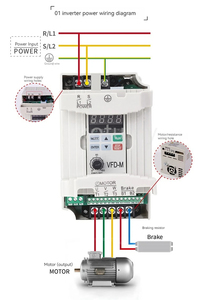ราคาขายส่ง คุณภาพสูง อินเวอร์เตอร์แปลงไฟฟ้าสามเฟส AC เป็น AC ขนาด 0.4KW 4KW 7.5KW VFD VSD ปรับความถี่ได้ - Product Image 4