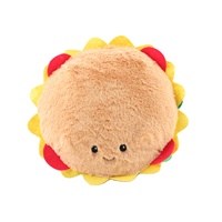 Peluche géante personnalisée super douce en forme de hamburger, coussin bébé dessin animé en coton PP, unisexe, sur commande selon votre échantillon de design