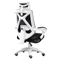 Chaise de bureau ergonomique de luxe en maille, pivotante, réglable en hauteur, avec accoudoirs articulés, pour bureau à domicile