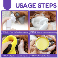 Kit de nettoyage des pattes pour animaux de compagnie avec logo personnalisé, mousse nettoyante sans rinçage pour les pattes de chien pour chiens