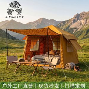 Carpa de Camping de Doble Capa 300x300x220cm, Fácil de Instalar, Portátil, Resistente a la Lluvia, para Uso en las Cuatro Estaciones - Product Image 2
