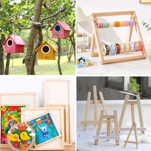 Boîtes en bois, panneaux muraux, artisanat en bois massif carré du Vietnam, durables, faciles à découper et à peindre, composants de bricolage - Product Image 4