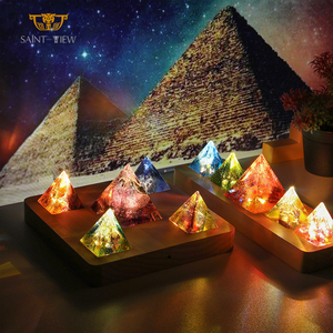 Dẫn tay Crafted Mini 3D Thiền năng lượng Máy phát điện chữa bệnh pha lê figurine tinh thần orgonite orgone kim tự tháp - Product Image 4