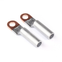 Bornes de mise à la terre électriques bimétalliques cuivre-aluminium plaquées étain 12V avec connecteur à cosse pour câbles de 1,5 à 300 mm