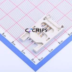 HYCW267-SIM06-280B SIM Card Connector SMD Connector Flip Cover Type Mini SIM Card Card Holder No Card Detection - Product Image 1