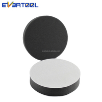 Tampon de polissage en mousse plate noire EVERTOOL avec fixation auto-agrippante pour polisseuse de voiture DA RO