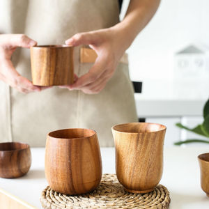 Japanese Minimalist Style Wooden <b>Tea</b> <b>Cup</b> Acacia Wood Drink <b>Cup</b> Set Kung Fu <b>Tea</b> Set Home Use Gift Occasion - Product Image 5