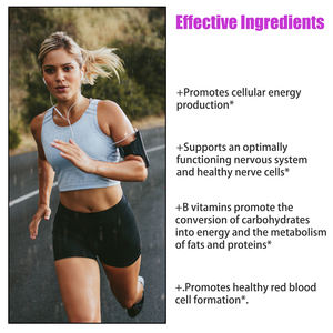 แคปซูลวิตามิ<span class=keywords><strong>น</strong></span>บีรวมคุณภาพสูง พร้อมวิตามินบี12 ไบโอติ<span class=keywords><strong>น</strong></span> กรดแพนโทธี<span class=keywords><strong>น</strong></span>ิก อาหารเสริมเพิ่มพลังงานสำหรับผู้ใหญ่ - Product Image 4