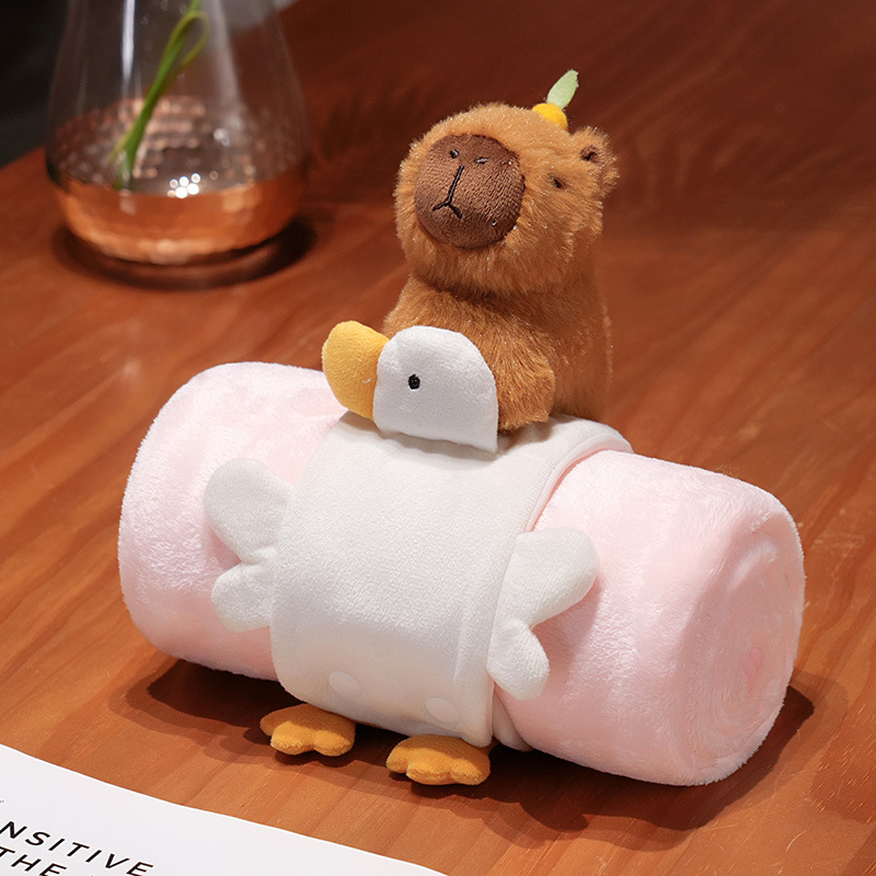 Capybara pelican three-dimensional roll blanket 0.25