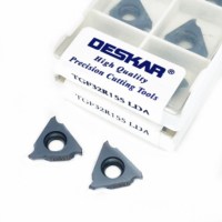 Plaquettes de rainurage en carbure DESKAR TGF32R050 TGF32R175 TGF32R300 LDA pour machines-outils CNC, compatibles avec les porte-outils KTGF32R