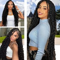 CECILLIA Vente en gros de cheveux à tresser pré-étirés, extension de cheveux à trame unique, fibre haute température, teinture afro crépue en vrac, 200g, BohoGurl