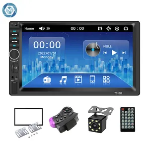 Hengmao-reproductor Multimedia 7018B para coche, pantalla táctil de 7 pulgadas, 2 Din, MP5, DVD, vídeo, BT, FM, Audio, Universal, estéreo, nuevo