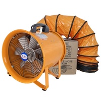Ventilateur industriel portable à flux axial de 8 "200mm avec logo personnalisé pour ventilateur d'extraction d'air