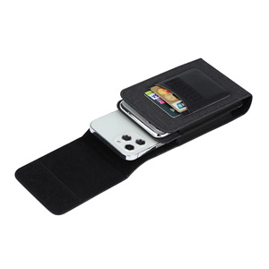 Étui de ceinture multifonctionnel pour homme à double couche en nylon avec clip de ceinture, porte-cartes et étui de téléphone en cuir - Product Image 2