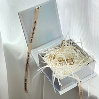 Caja de Regalo Rígida Personalizada OEM en Forma de Libro para Joyería, Pulseras, Collares, Anillos, Relojes, con Cinta y Logotipo Impreso
