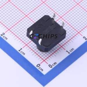 TS-KG1103-BB105F Tactile Switch Through hole,12x12mm Switch Single Pole Single Throw Round Button 2.5N Through Hole - Product Image 2