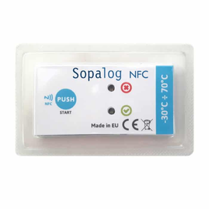 Sopac Nfc Herbruikbare 2 Jaar Ip67 Waterdichte Temperatuur Datalogger (-40 ~ 60c) Stedelijke Levering Logistieke Koelketen Monitoring - Product Image 1