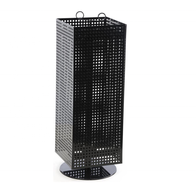 360 Degree Rotating Spinning Tabletop Metal Turntable Display Stand Pegboard Counter Exhibition Rack