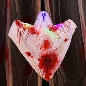 Décorations d'<span class=keywords><strong>horreur</strong></span> lumineuses et sanglantes pour Halloween/Pâques : Fantômes suspendus en plastique pour maisons hantées, salles d'évasion et bars en extérieur - Product Image 2
