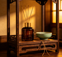 Diffuseur d'aromathérapie sans flamme parfumé à la gardénia, longue durée, en verre, pour la maison, désodorisant et ornement parfumé