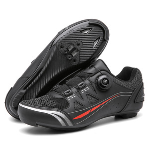 Chaussures de vélo respirantes pour hommes et femmes, chaussures de vélo de montagne et de route sans clips - Product Image 1